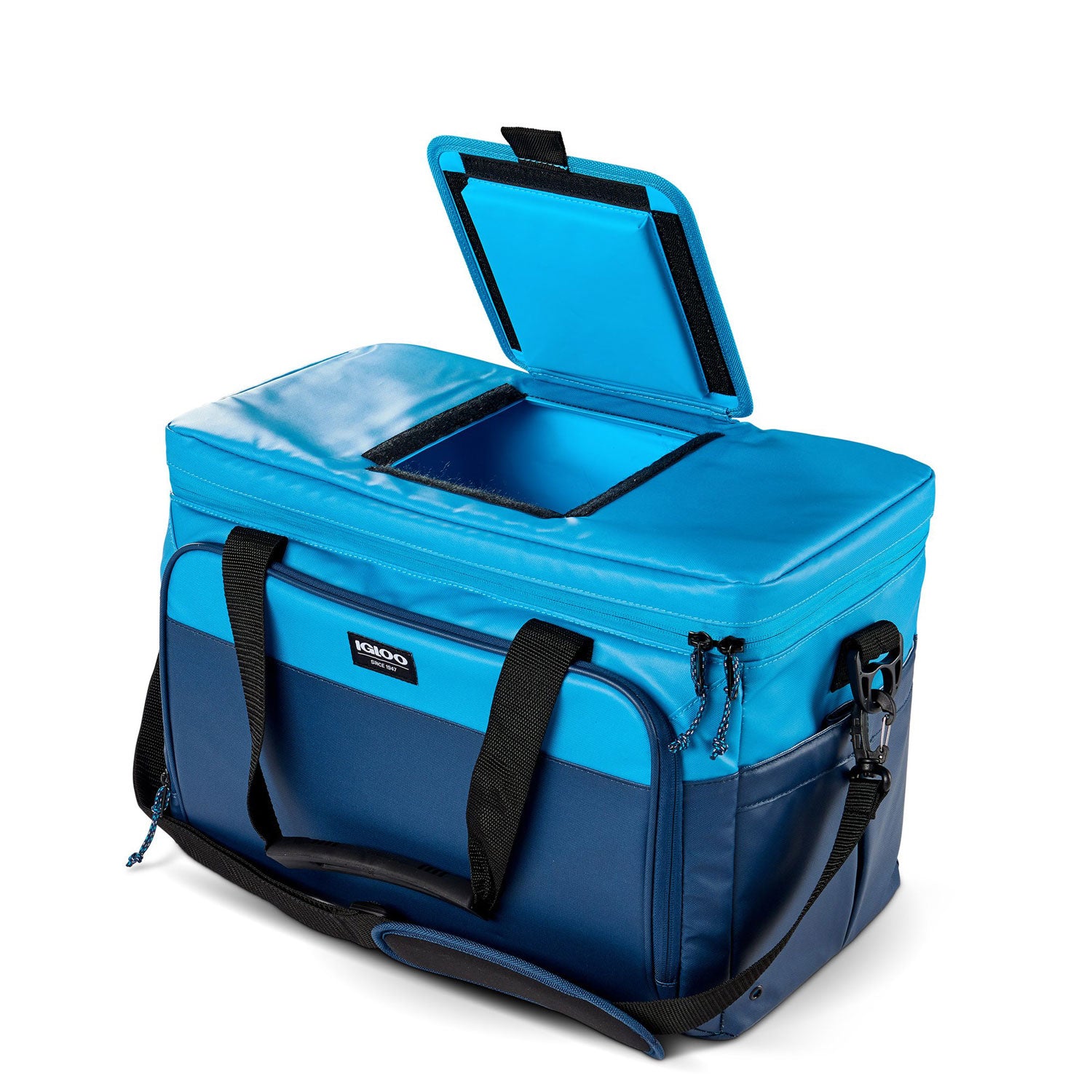 Igloo Coast Durable & Compact 36 Can Cooler Duffel Bag, Blue and Navy (Used)
