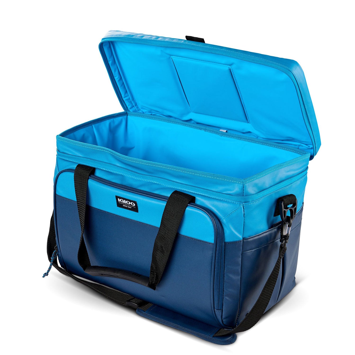 Igloo Coast Durable & Compact 36 Can Cooler Duffel Bag, Blue and Navy (Used)