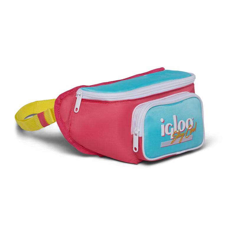 Igloo 90s Style Collection Fanny Pack Portable Cooler, Watermelon (Open Box)