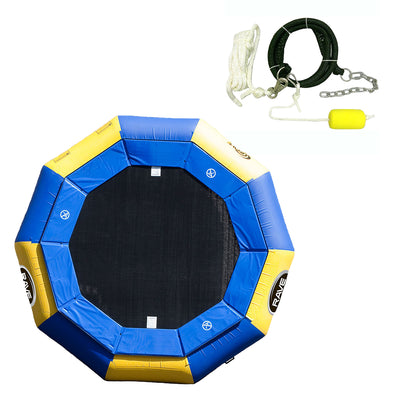Inflatable 3 Piece Anchor Connection Kit,20 Water Trampoline w/ Ladder