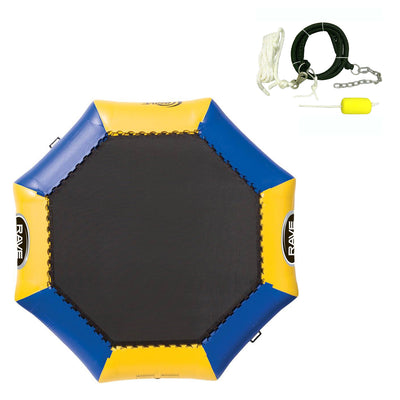 Inflatable 3 Piece Anchor Connection Kit,10 Ft Water Bouncer Trampoline w/Ladder