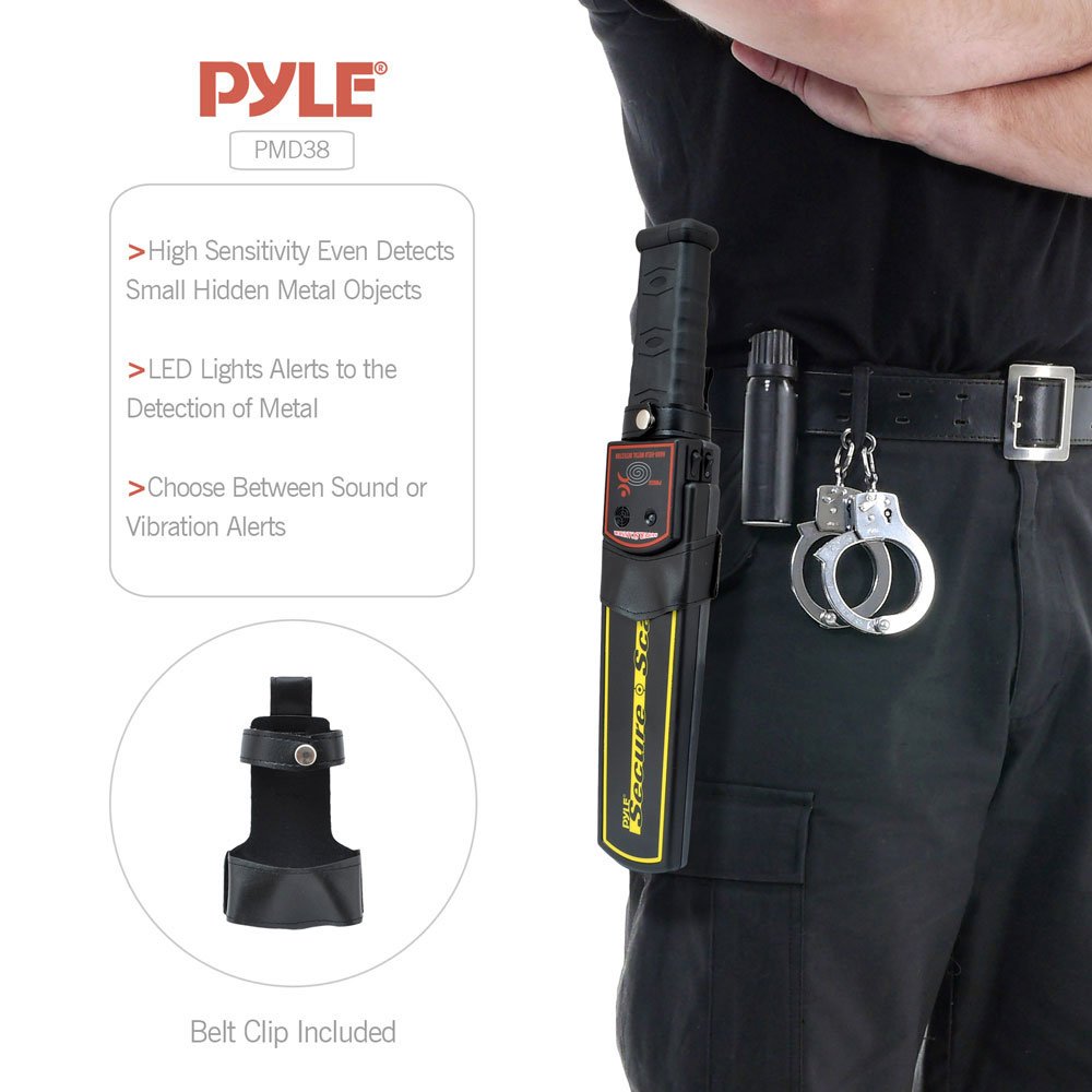 Pyle Secure Handheld Metal Detector Wand Security Safety Scanner - VMInnovations