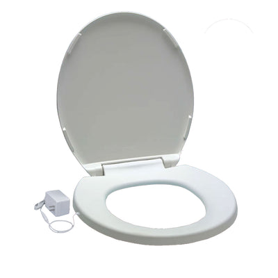 UltraTouch 01811 12 Watt 12 Volt UL Listed Round Bowl White Heated Toilet Seat - VMInnovations