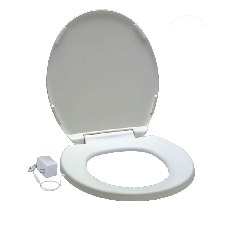 UltraTouch 01811 12 Watt 12 Volt UL Listed Round Bowl White Heated Toilet Seat