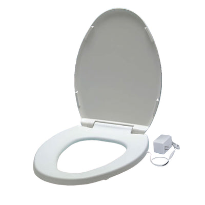 UltraTouch 01911 12 Watt 12V UL Listed Elongated Bowl White Heated Toilet Seat - VMInnovations