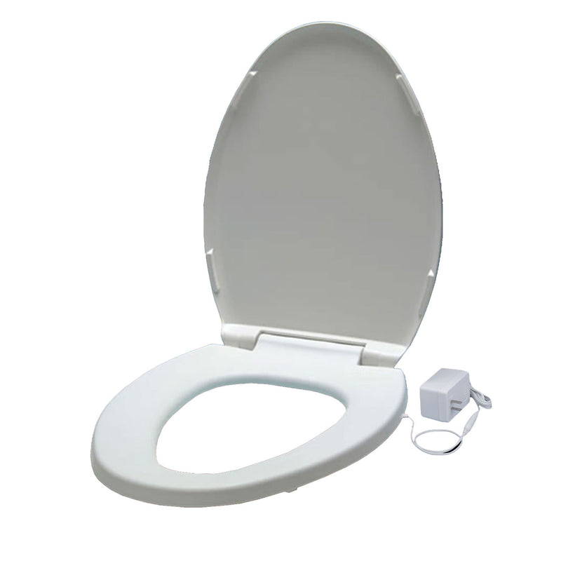 UltraTouch 01911 12 Watt 12V UL Listed Elongated Bowl White Heated Toilet Seat