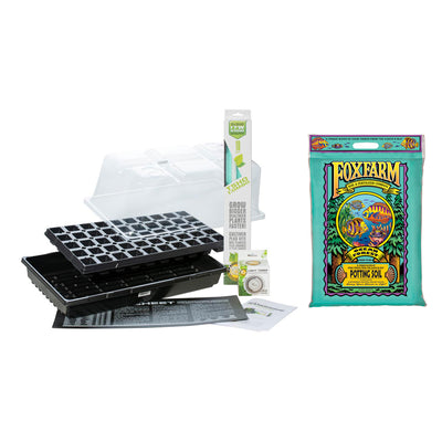 SunBlaster SL1611206 Grow Up Beginners Propagation Kit and Potting Soil Mix Set