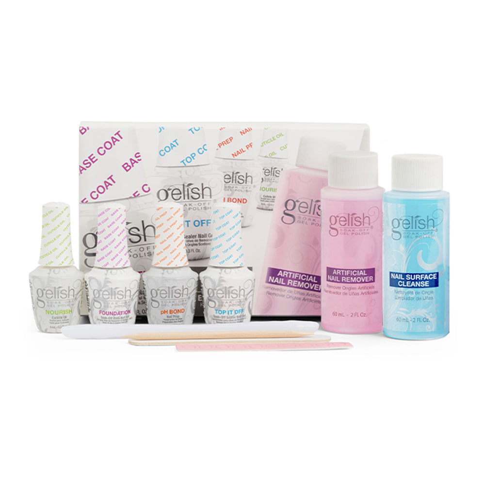 Gelish Spring Out in the Open Collection 9mL Gel Nail Polish & Basix Care Kit - VMInnovations