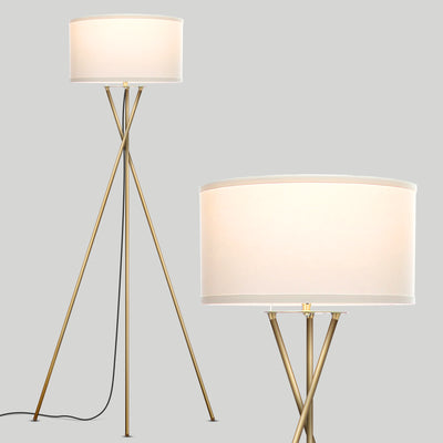 Brightech Jaxon Floor Lamp Standing Light with LED Light Bulb, Brass (Used)