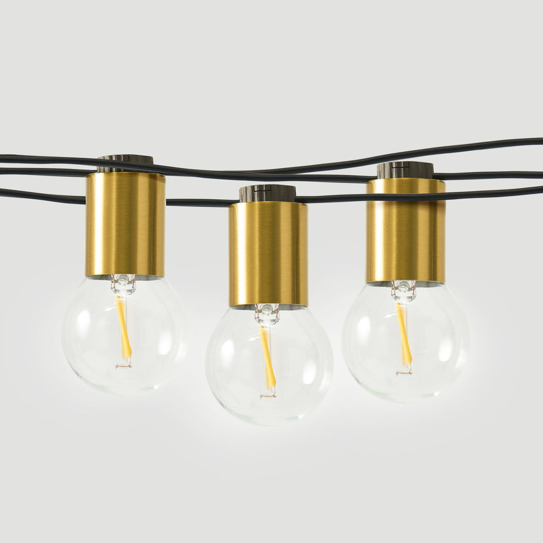 Brightech Glow Globe Edison LED Outdoor 12 Bulb String Lights, 26 Ft (Open Box) - VMInnovations