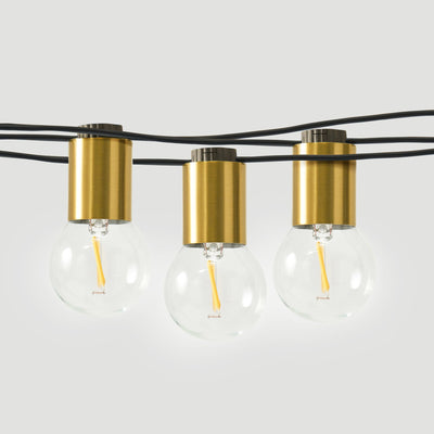 Brightech Glow Globe Edison LED Outdoor 12 Bulb String Lights, 26 Ft (Open Box) - VMInnovations