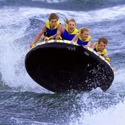 Rave Sports Mass Frantic 4 Rider Inflatable Water Float Towable Boat Tube (Used) - VMInnovations