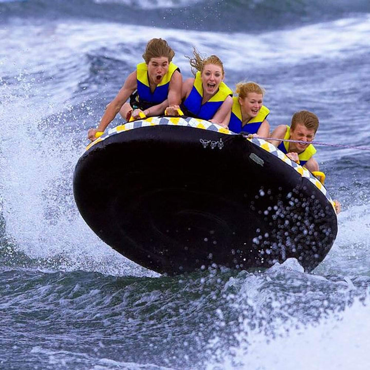 Rave Sports Mass Frantic 4 Rider Inflatable Water Float Towable Boat Tube (Used) - VMInnovations