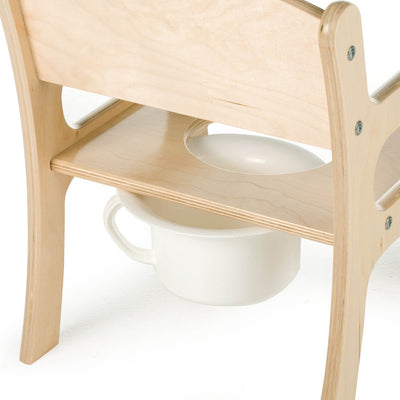 Little Colorado Deluxe Birch Plywood Toddler Potty Training Toilet Chair, Linen - VMInnovations