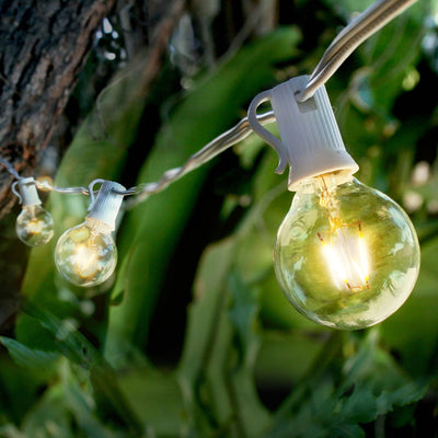 Brightech Ambience Pro Globe White LED Waterproof String Lights, 26 Ft. (Used) - VMInnovations