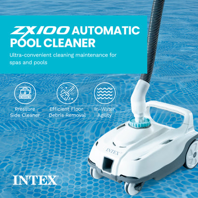 Intex Automatic Pressure Side Pool Cleaner w/Hose & Converter(For Parts) - VMInnovations