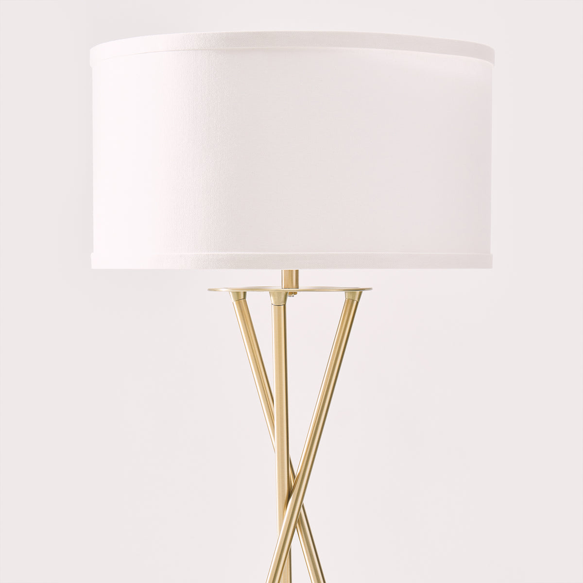 Brightech Jaxon Floor Lamp Standing Light with LED Light Bulb, Brass (Open Box)