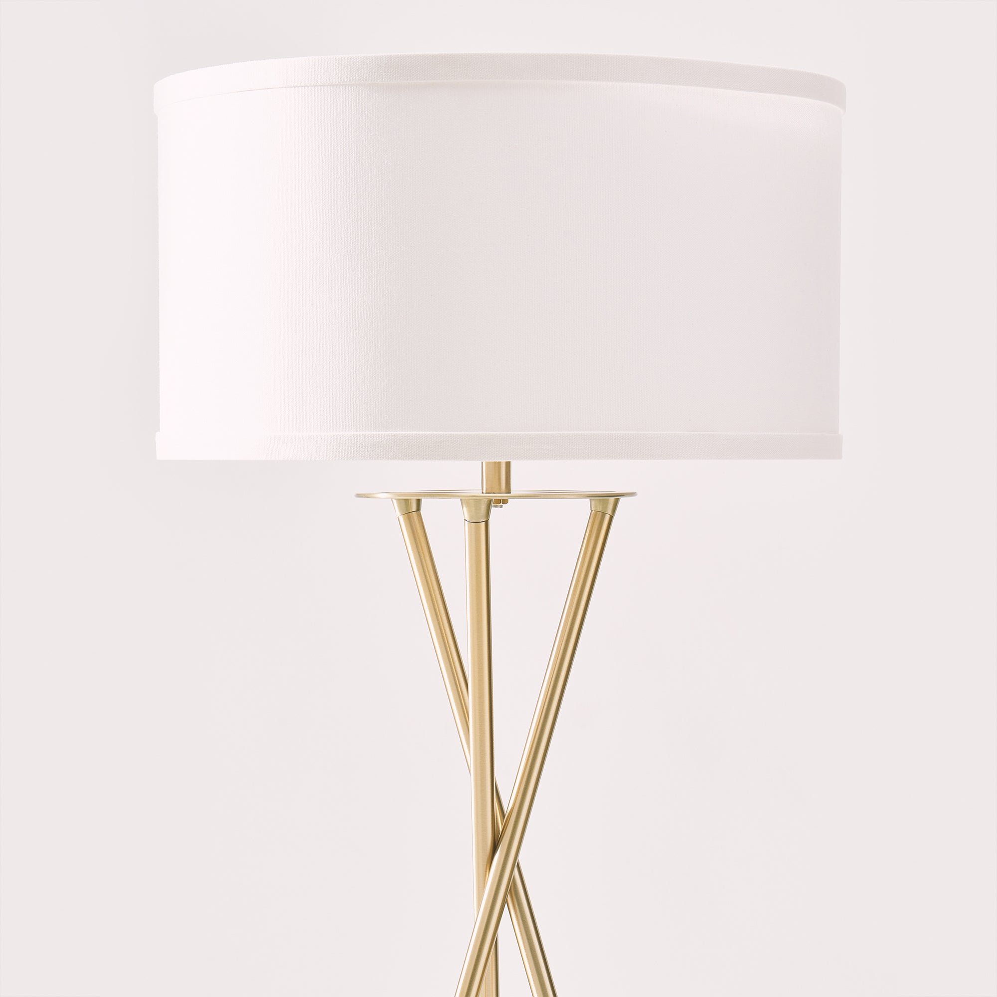 Brightech Jaxon Floor Lamp Standing Light with LED Light Bulb, Brass (Used)