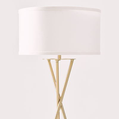 Brightech Jaxon Floor Lamp Standing Light with LED Light Bulb, Brass (Used)