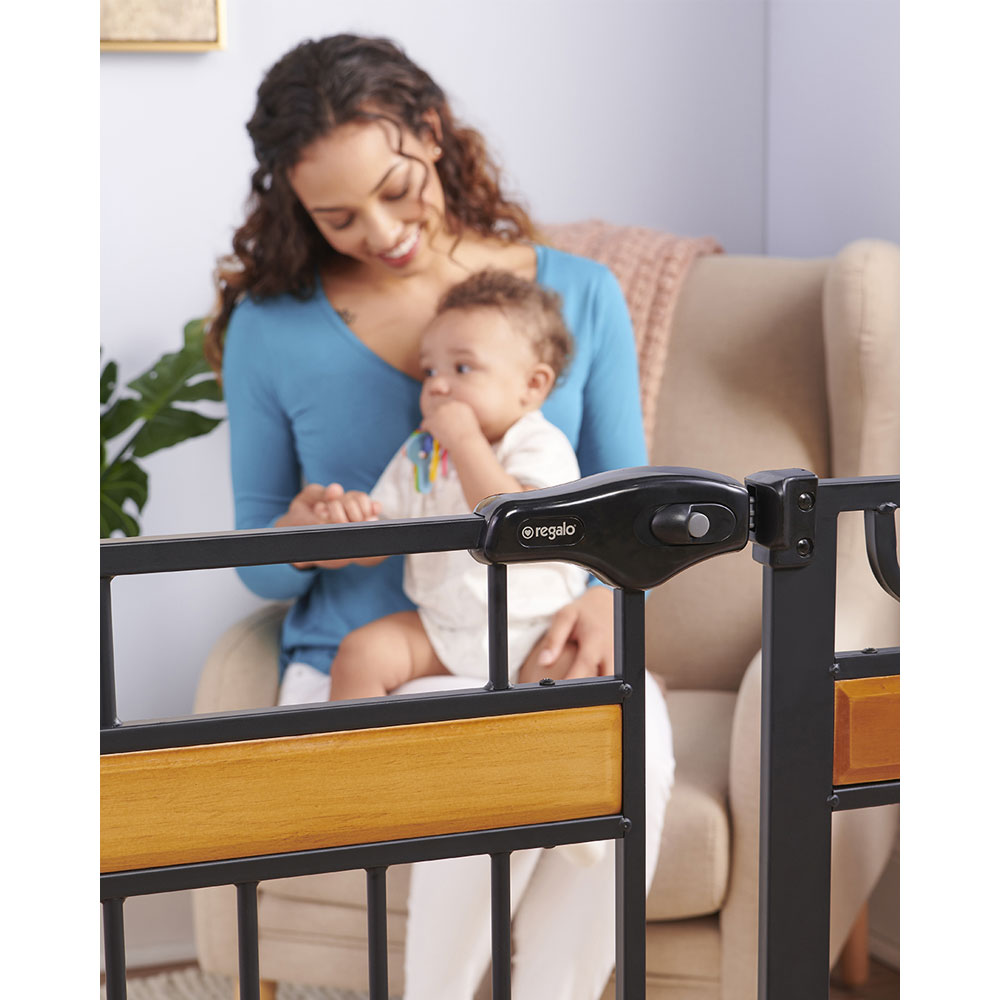 Regalo Home Accents Extra Tall Designer Adjustable 42" Metal Baby Safety Gate