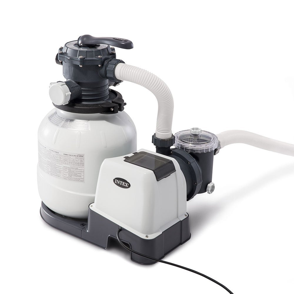 Sand Filter Pump with Timer Bundled w/ Deluxe Pool Kit (Color May Vary) (2 Pack)