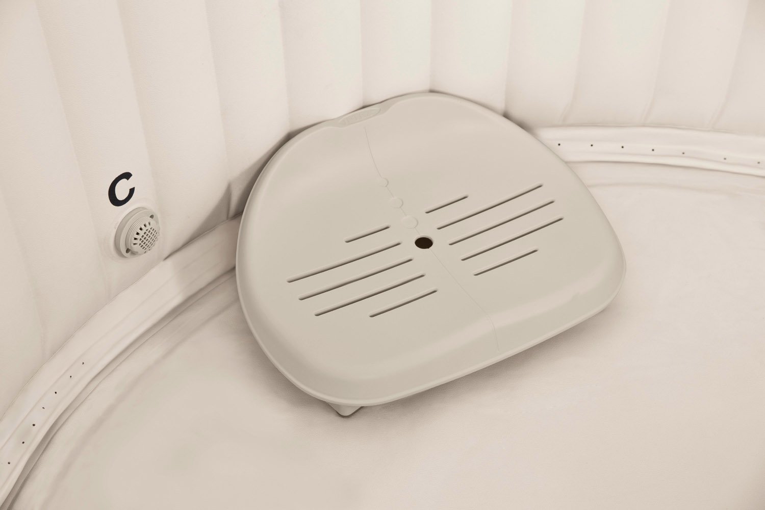 Intex Spa Seat (2 pack) and Cup Holder/Tray & Type A Filter Cartridges (3 Pack) - VMInnovations