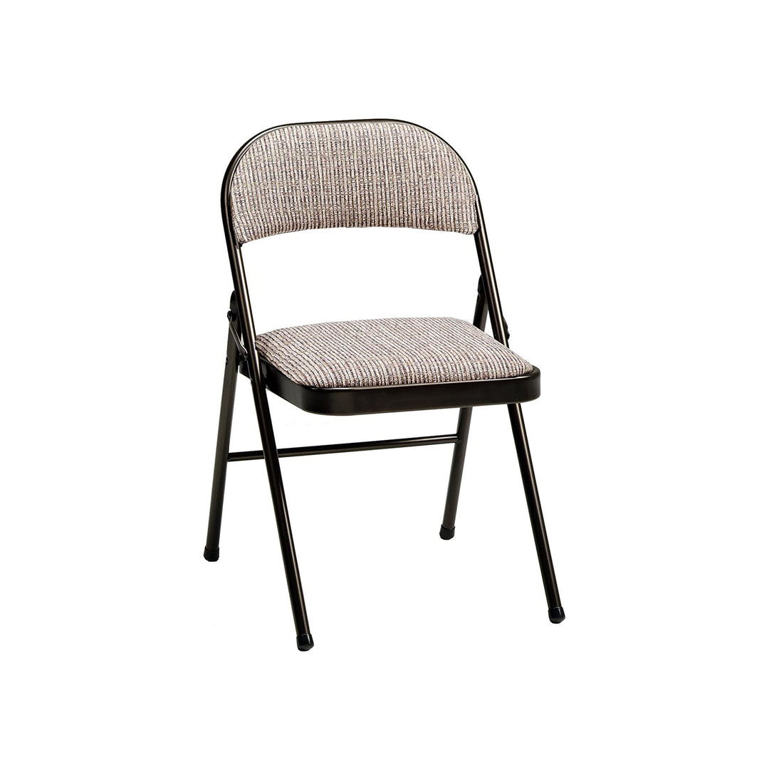 MECO 4-Pack of Deluxe Motif Fabric Padded Folding Chairs w/ 16x16 In Seat (Used) - VMInnovations