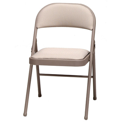 MECO Sudden Comfort Metal Fabric Padded Folding Chair (4 Pack) (Open Box)