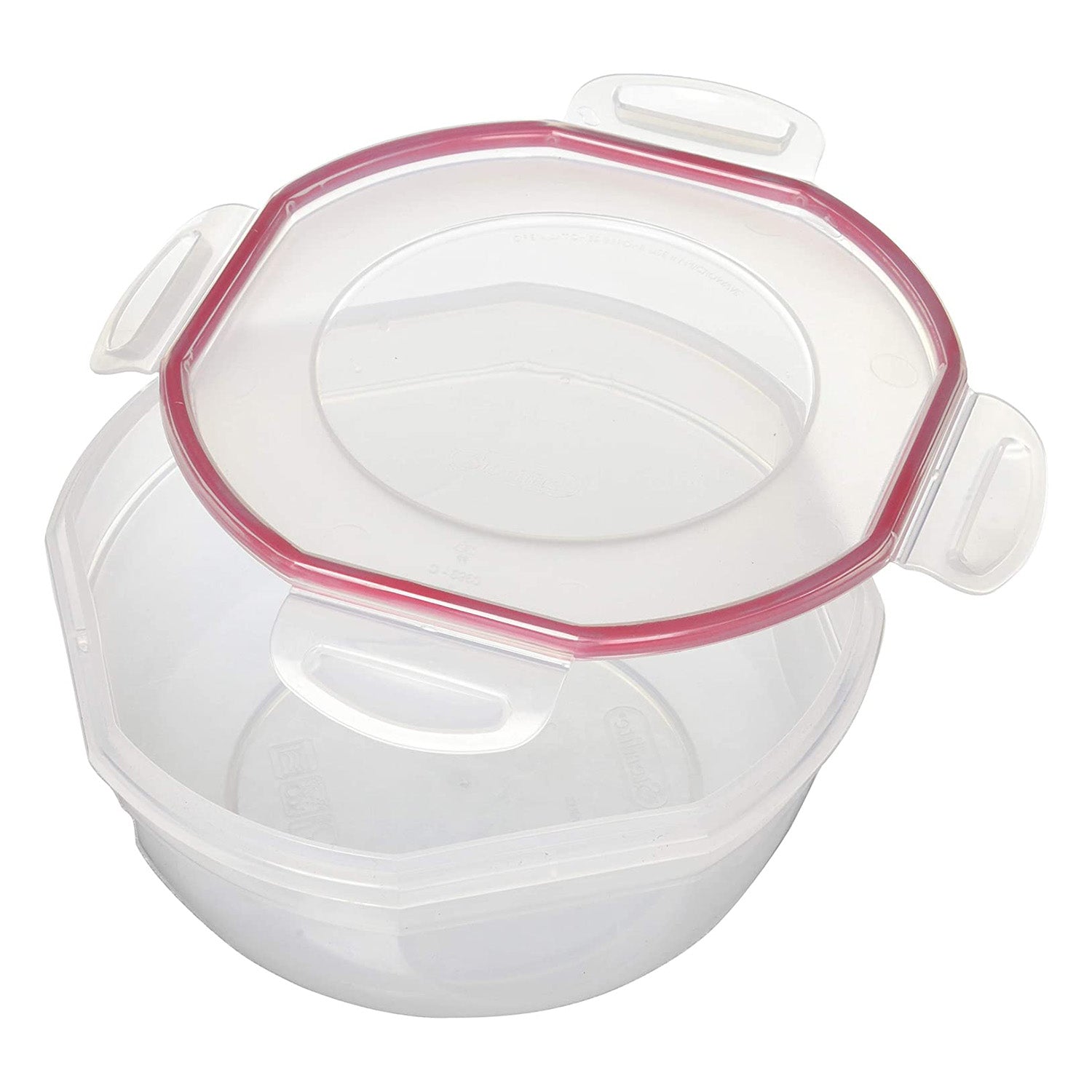 Sterilite Rocket Red Seal 2.5 Qt Plastic Food Storage Bowl Container with Lid - VMInnovations