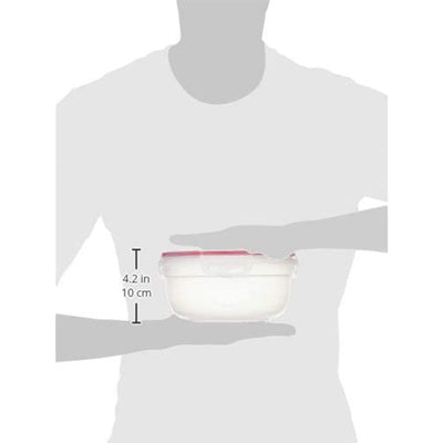 Sterilite Rocket Red Seal 2.5 Qt Plastic Food Storage Bowl Container with Lid - VMInnovations