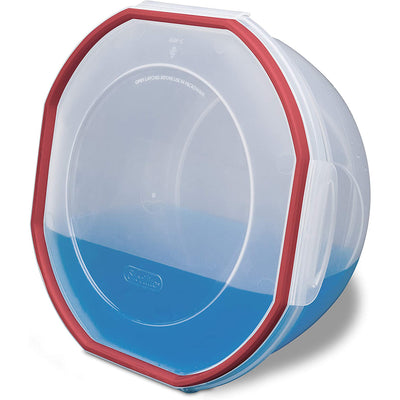 Sterilite Rocket Red Seal 2.5 Qt Plastic Food Storage Bowl Container with Lid - VMInnovations