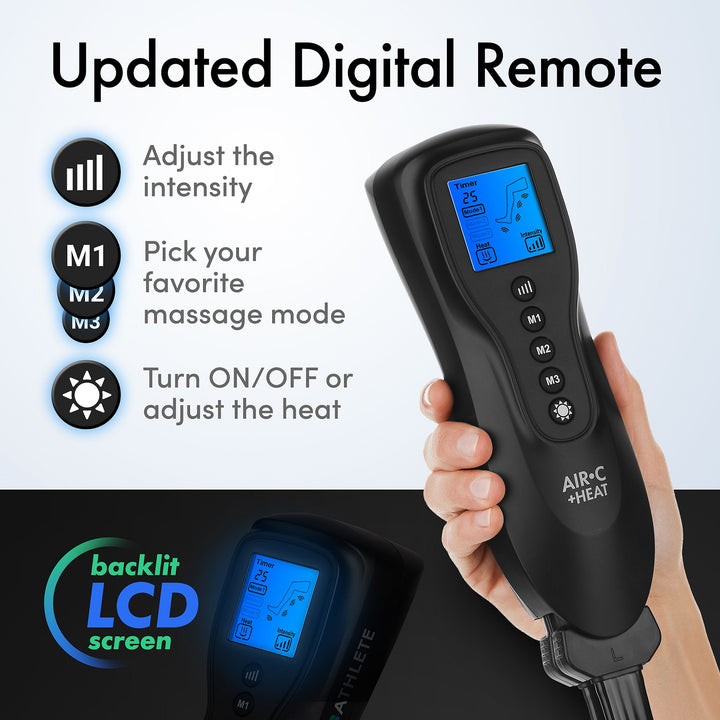 REATHLETE Leg Foot Compression Heating Pad Massage Boots w Controller (Open Box) - VMInnovations