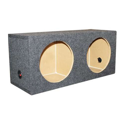 Q-POWER VM12SEALED 12 Inch Dual Sealed Car Subwoofer Sub Box Enclosure (4 Pack)