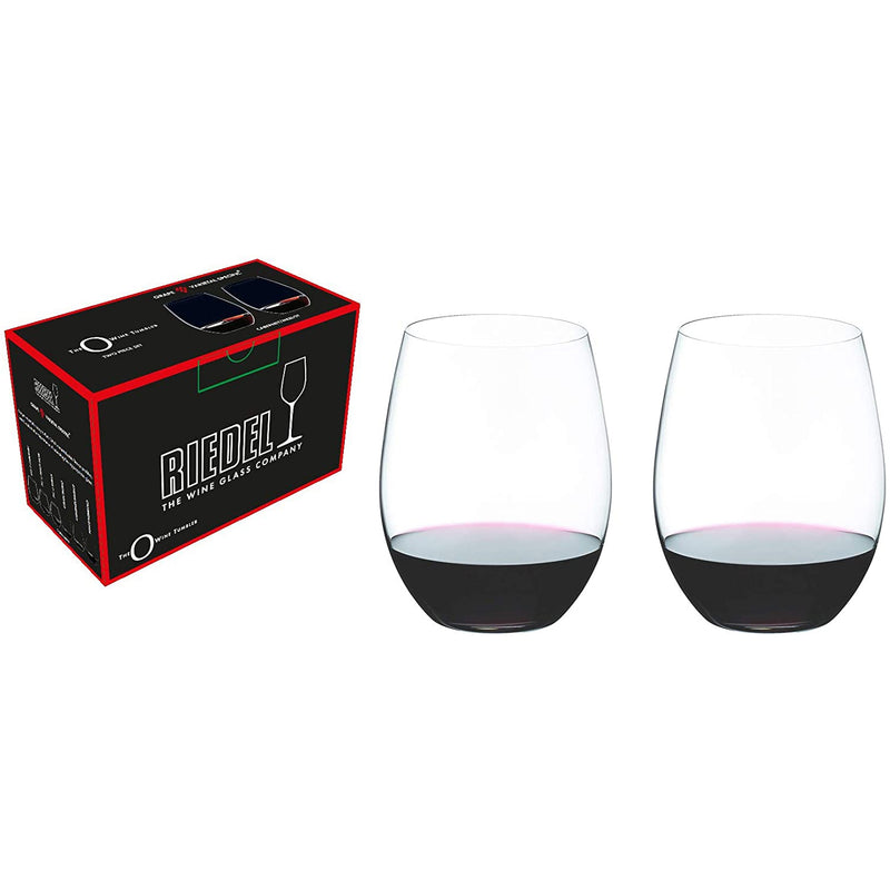 Riedel O Wine Tumbler Cabernet or Merlot Wine Glass, Set of 2, Clear (Open Box)