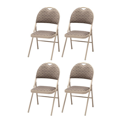 MECO Sudden Comfort Zuni Fabric Double Padded High Back Folding Chair (Set of 4) - VMInnovations