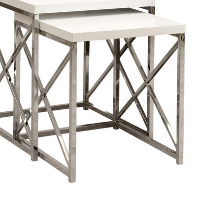 Monarch Entertainment Center TV Stand w/ Monarch Specialties End Tables - VMInnovations