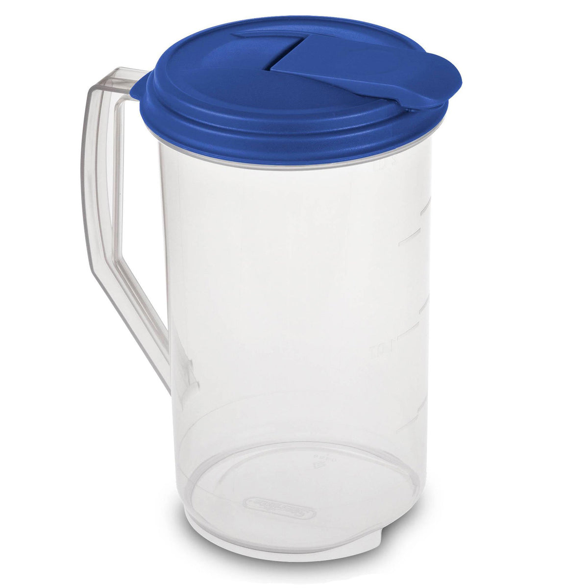 Sterilite 2 Quart Round Plastic Hinged Pitcher, 04860906 (Open Box) (6 Pack)