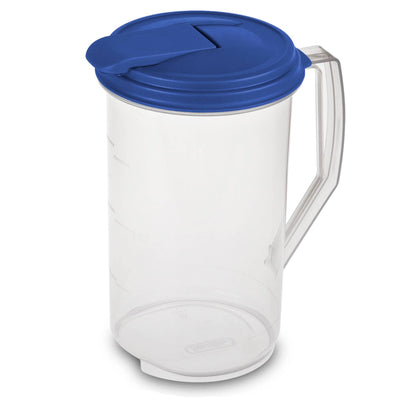 Sterilite 2 Quart Round Plastic Hinged Pitcher (Open Box) (18 Pack)