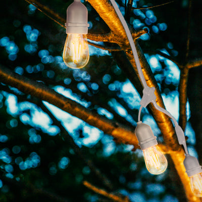 Brightech Ambience White LED Waterproof Outdoor String Lights, 48 Ft. (Used) - VMInnovations