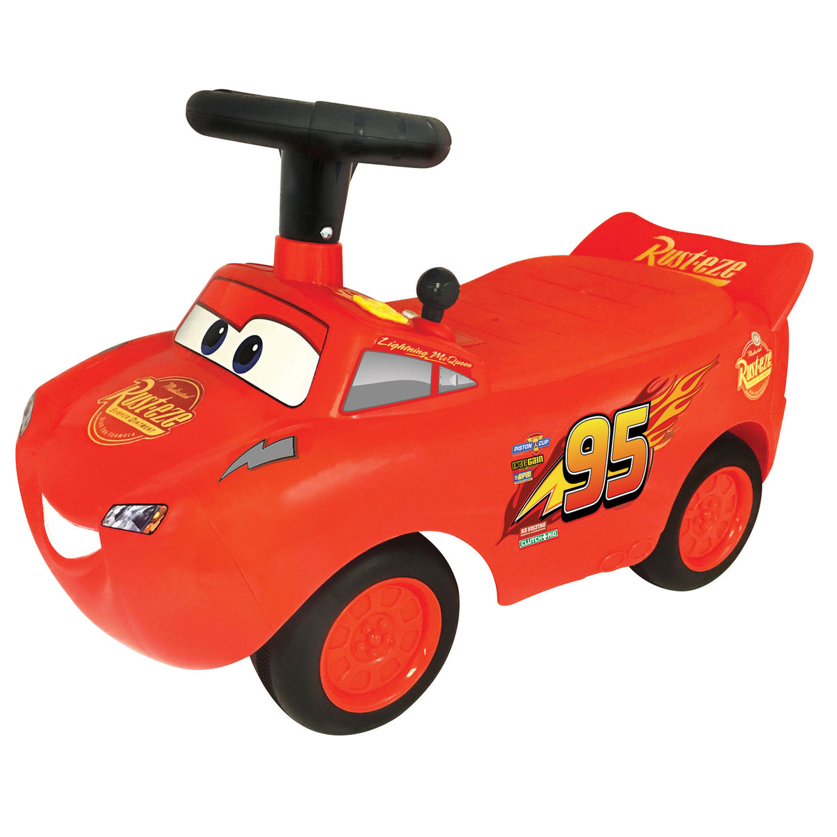 Kiddieland PIXAR Cars 3 Lightning McQueen Light & Sound Ride On Toy (Open Box)