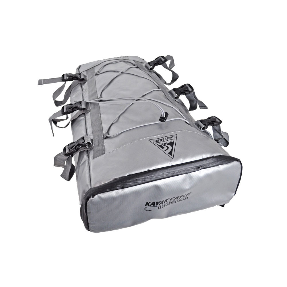 Seattle Sports Insulated Deck Top Catch Cooler & Storage Bag, Gray (Open Box)