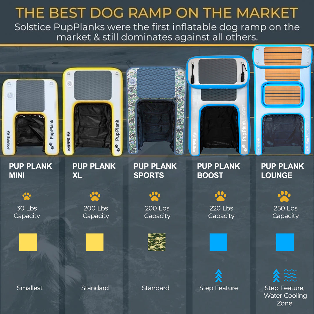 Solstice Pup Plank Mini Dog Ramp Water Float Ladder Step, Multicolor (Open Box)