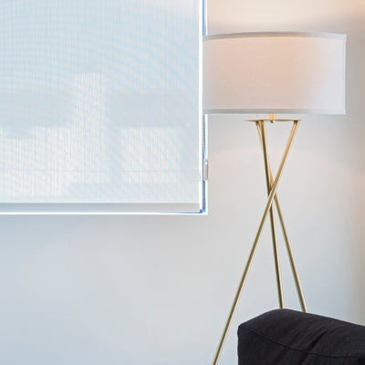 Brightech Jaxon Floor Lamp Standing Light with LED Light Bulb, Brass (Used)