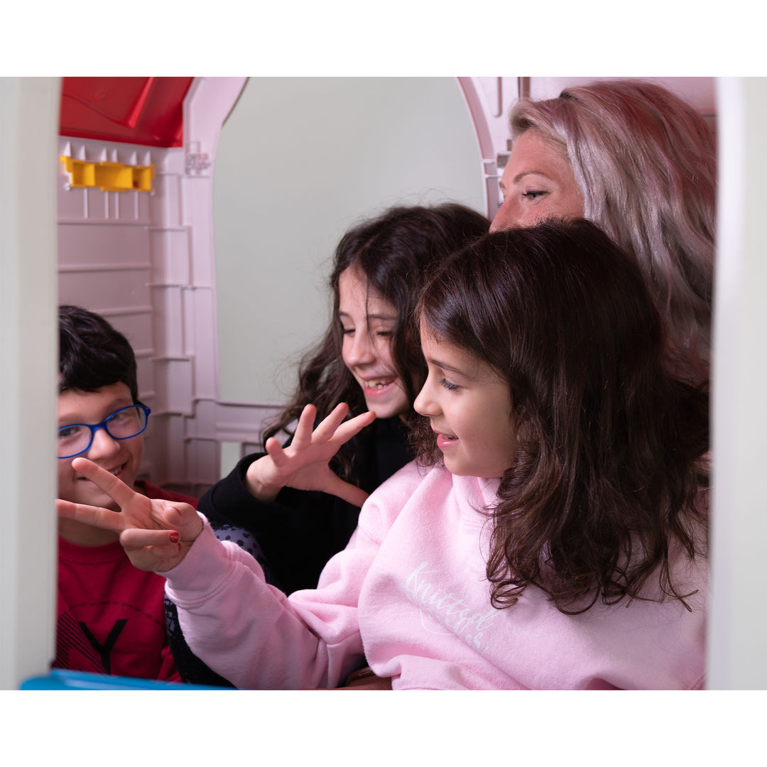 Ram Quality Products Kid's Cottage Foldable Plastic Outdoor Playhouse (Open Box) - VMInnovations