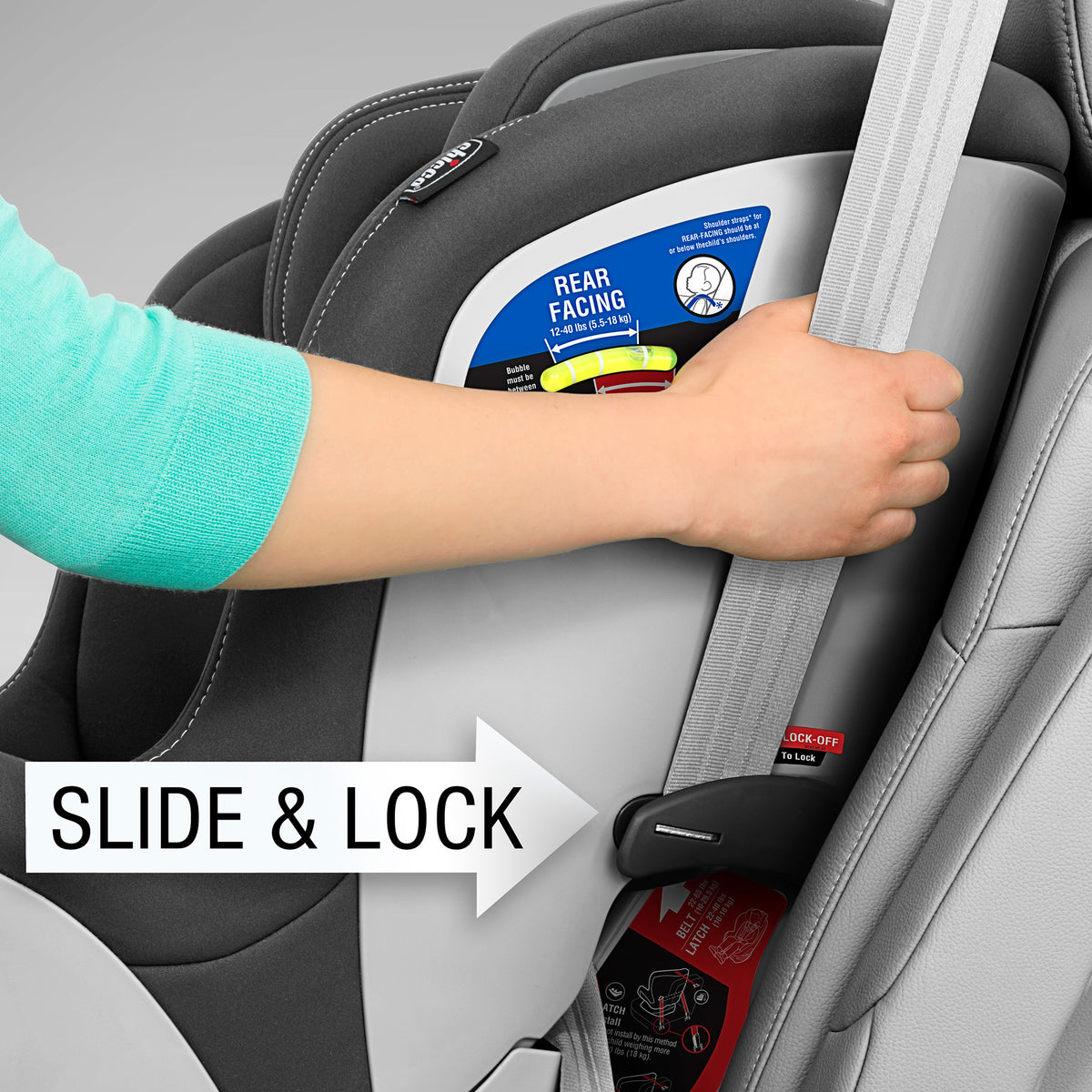 Chicco NextFit Sport Safe Convertible Infant to Toddler Baby Car Seat, Graphite - VMInnovations