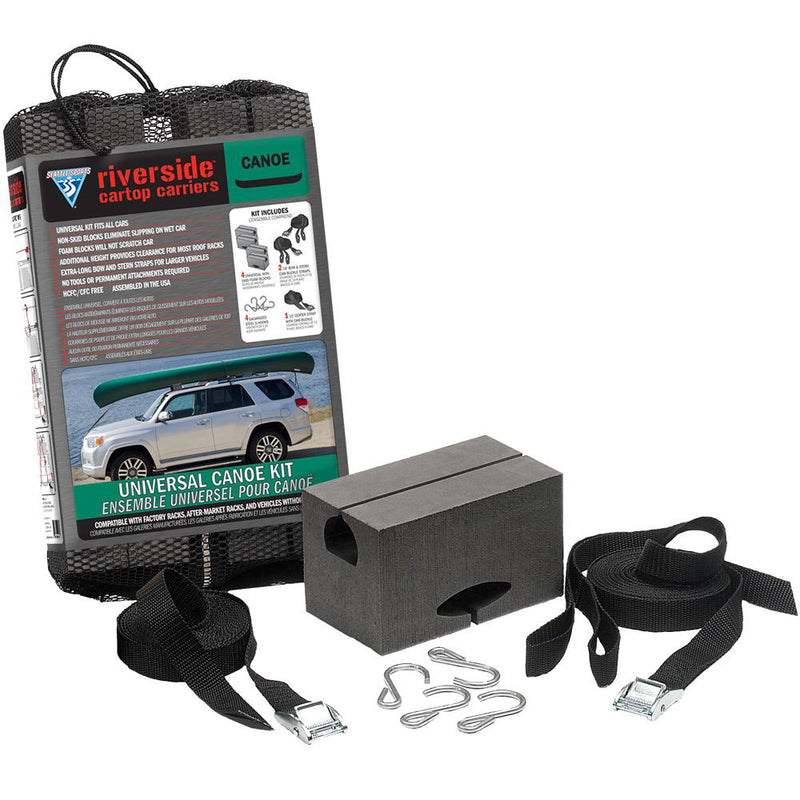 Seattle Sports Riverside Universal Canoe Carrier Mounting Kit with Accessories