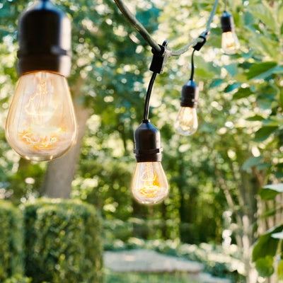 Brightech Ambience Edison White LED Waterproof String Lights, 48 Ft. (Open Box) - VMInnovations