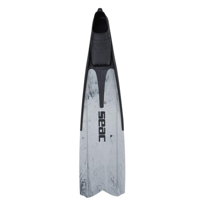 SEAC Shout Long Fins for Spearfishing and Freediving, Size 8 to 8.5, Gray Camo