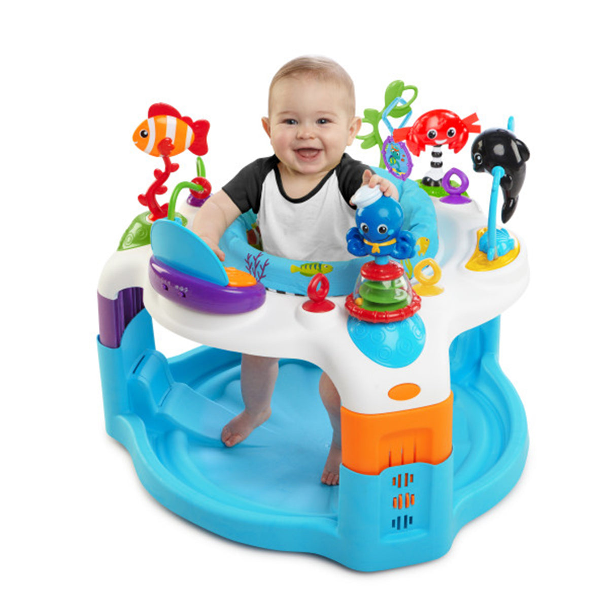 Baby Einstein Rhythm of the Reef Activity Saucer Bouncer Adjustable Play Center - VMInnovations