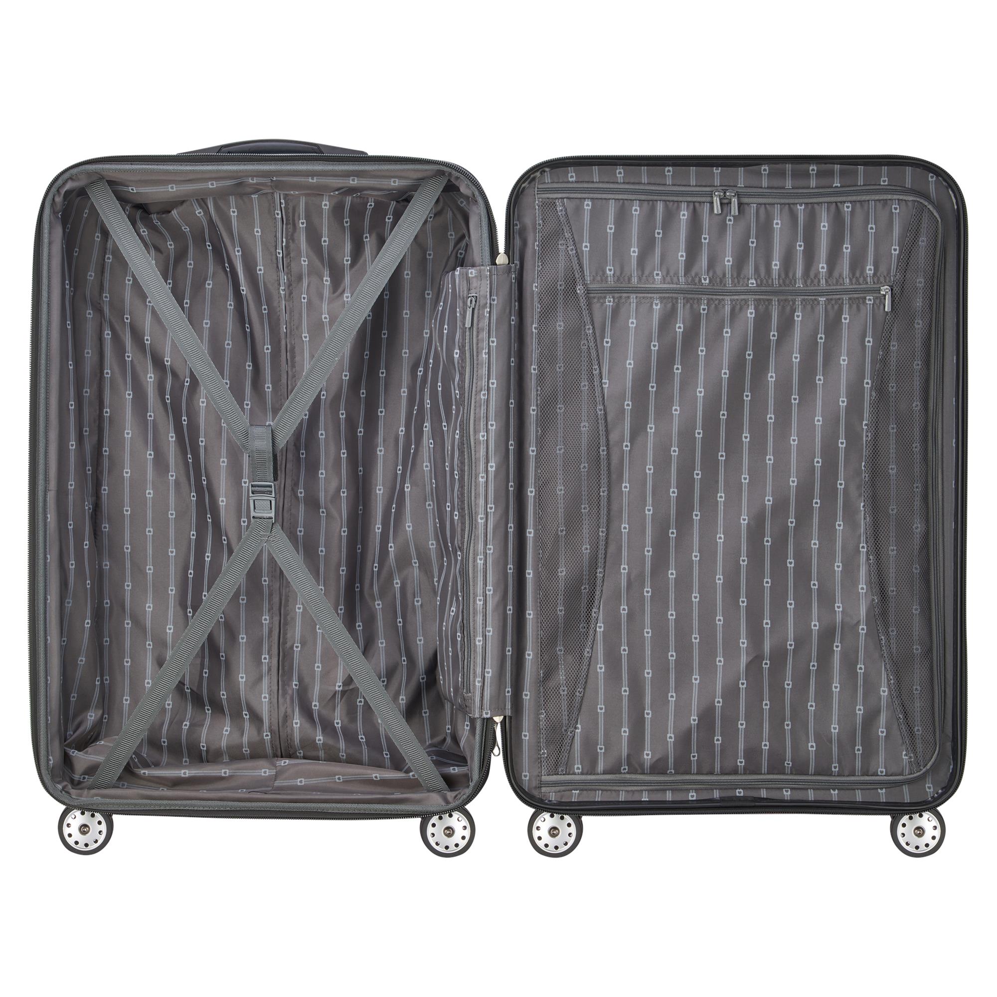 DELSEY Paris Helium Aero Expandable Rolling Carry On Suitcase, Blue (Used)
